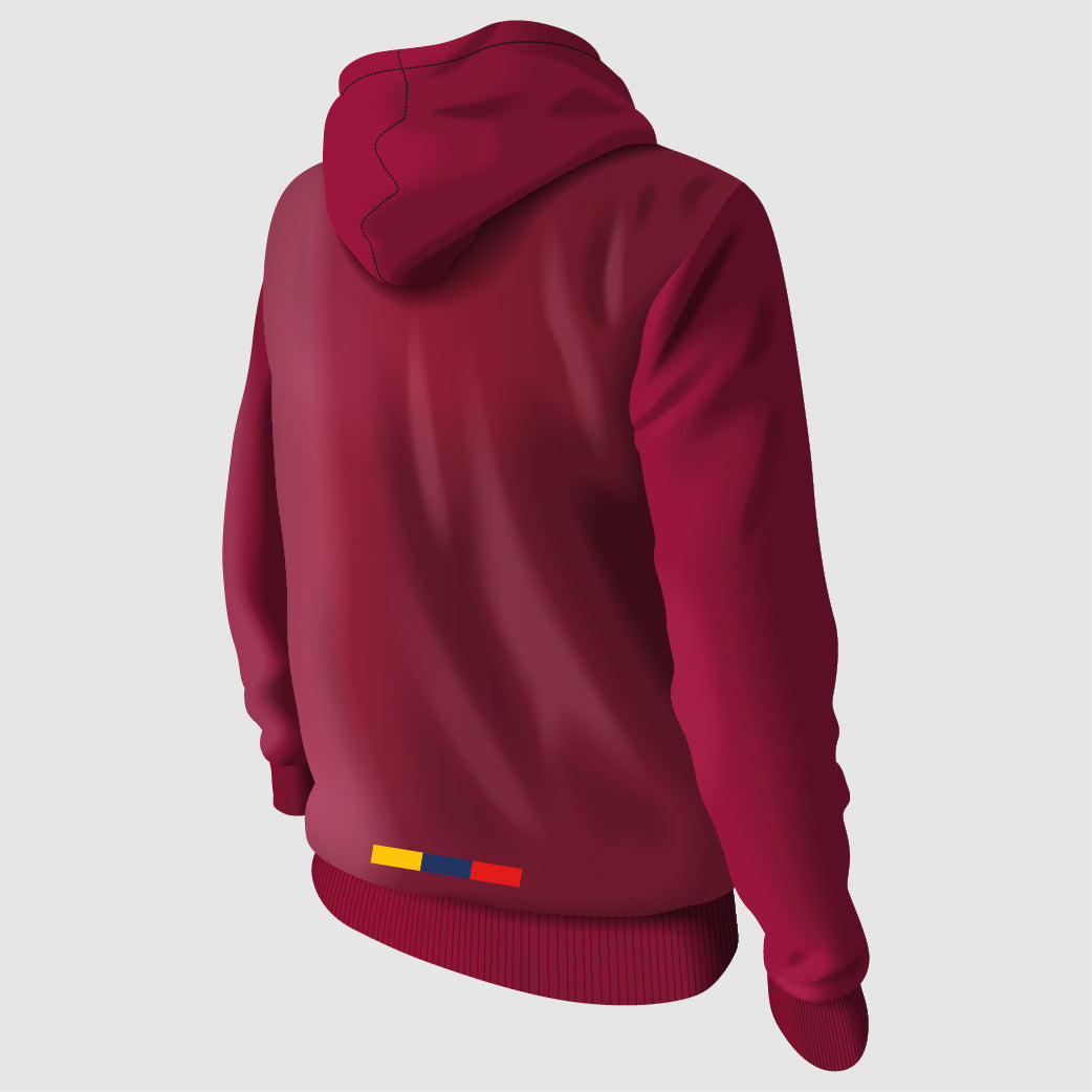 LA VINOTINTO FULL COLOR HOODIE - Vinotinto / Gray Hood