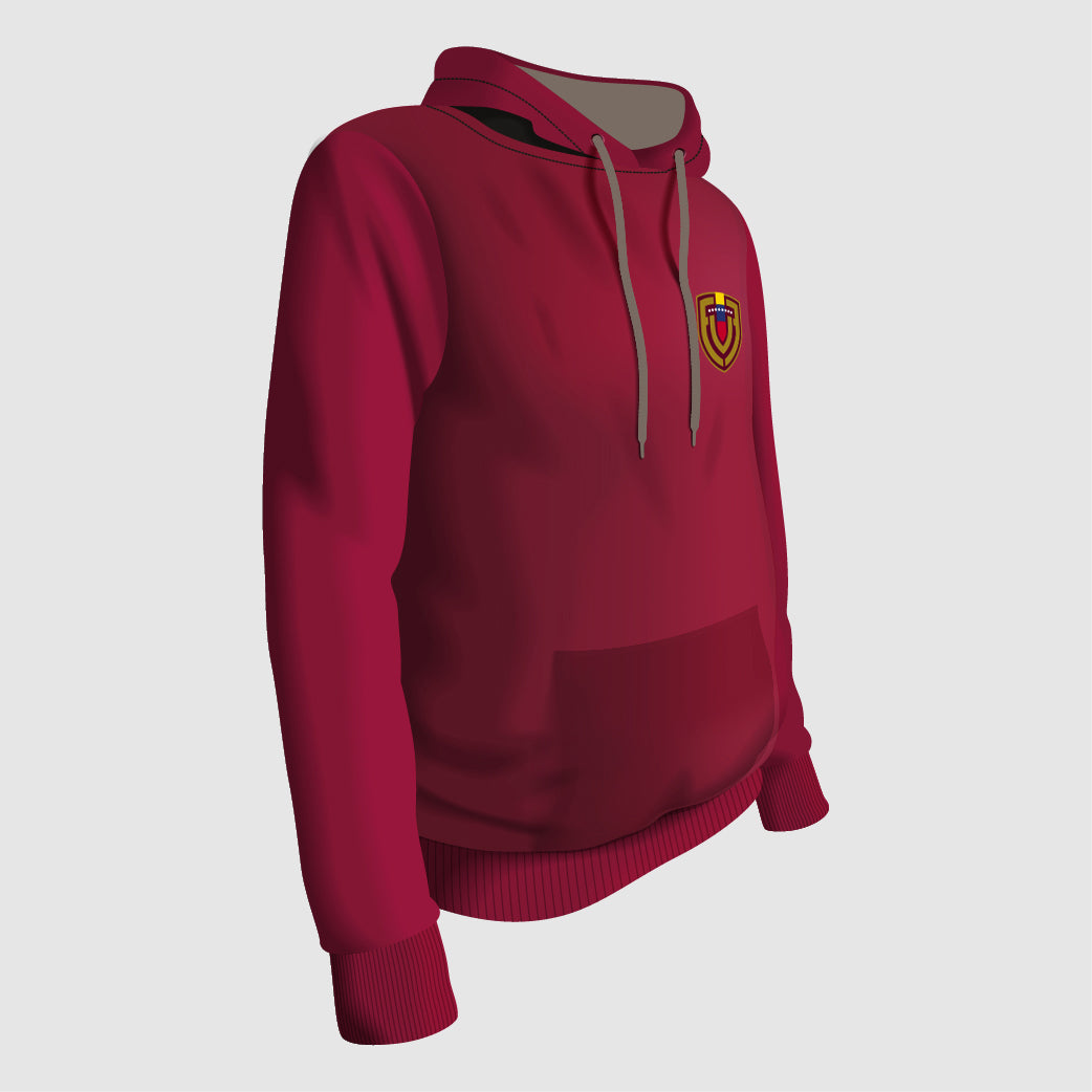 LA VINOTINTO FULL COLOR HOODIE - Vinotinto / Gray Hood