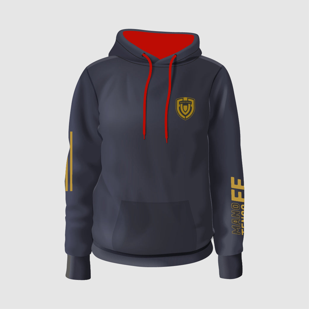 CASUAL HOODIE - Navy Blue / Red Hood