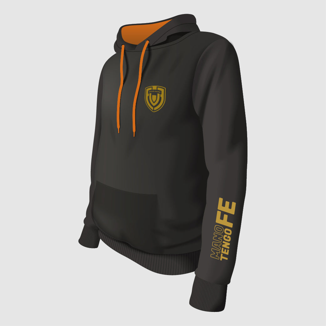 CASUAL HOODIE - Black / Orange Hood