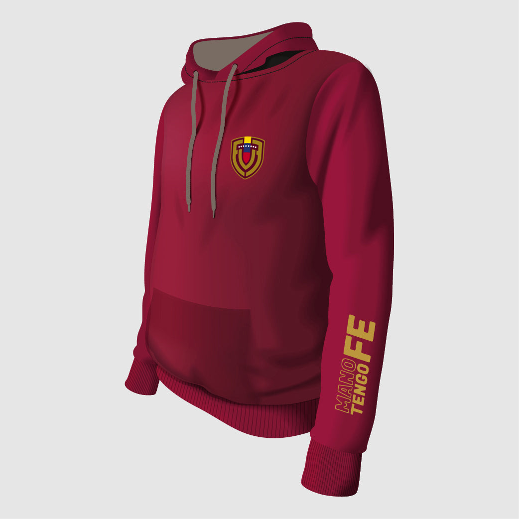 LA VINOTINTO FULL COLOR HOODIE - Vinotinto / Gray Hood