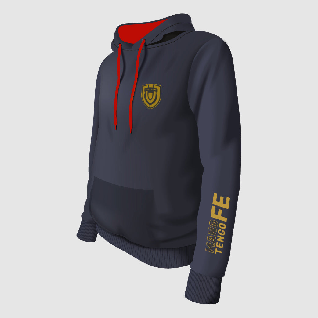 CASUAL HOODIE - Navy Blue / Red Hood
