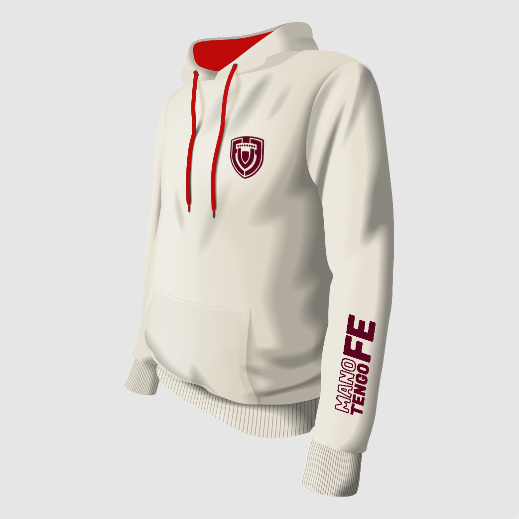 CASUAL HOODIE - Gray / Red Hood