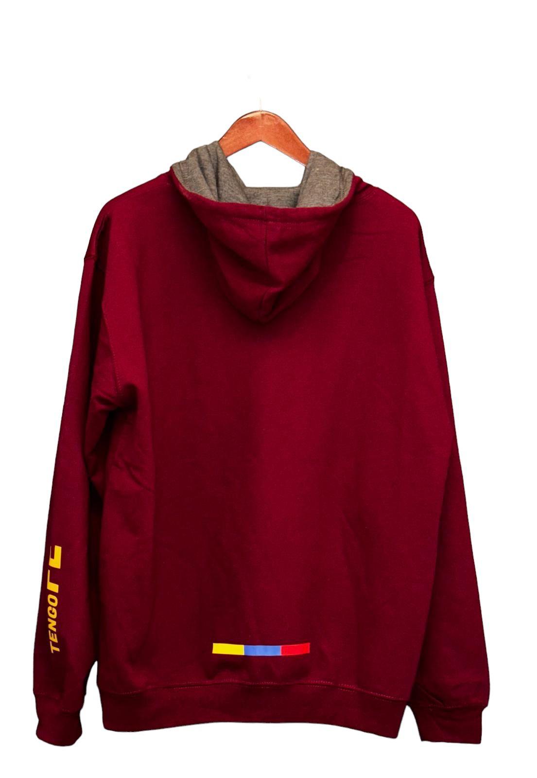 LA VINOTINTO FULL COLOR HOODIE - Vinotinto / Gray Hood