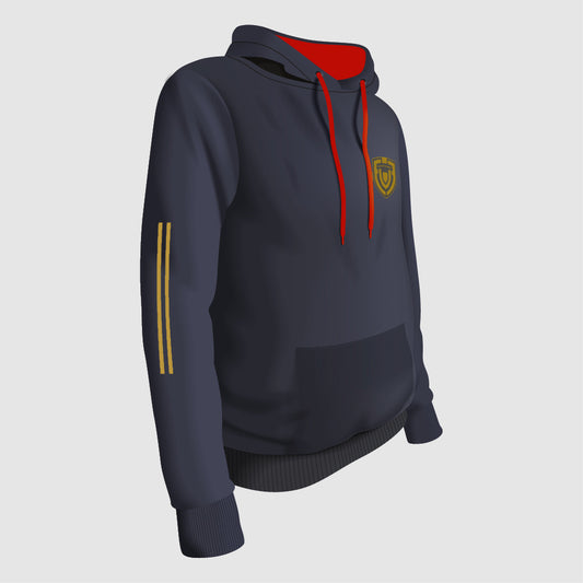 CASUAL HOODIE - Navy Blue / Red Hood