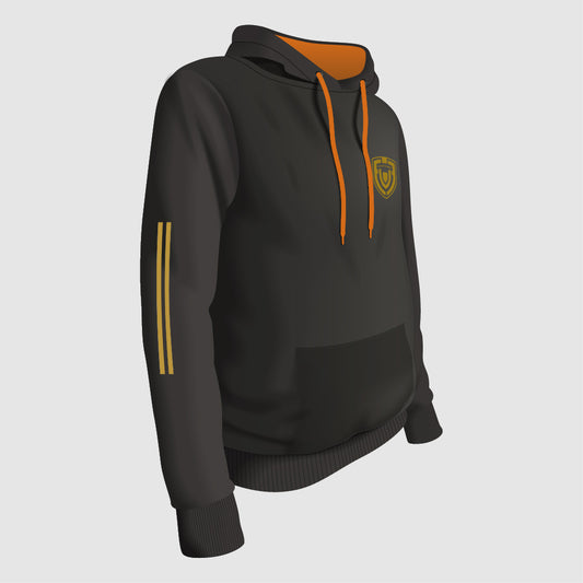 CASUAL HOODIE - Black / Orange Hood